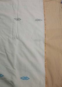 Elegant Grey &amp; White Saree