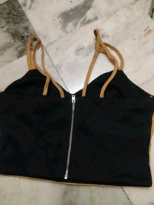 Tan Suede Cami Top