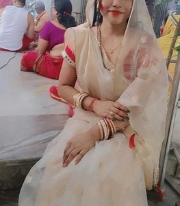 Elegant White Saree