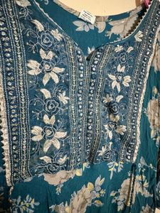 Floral Print Kurta