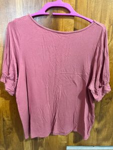 Cute Pink Dolman Sleeve Top