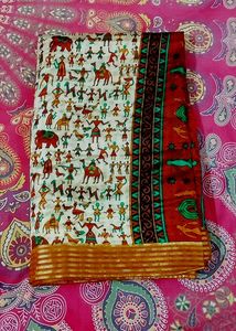 Unique Tribal Print Saree