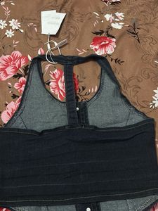 Denim Vest with Buttons
