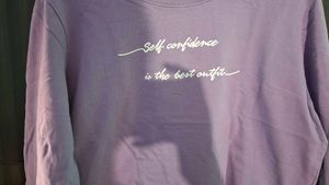 Purple Cropped Graphic T-Shirt
