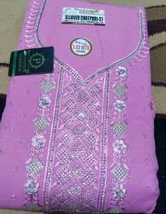 Embroidered  Kurta Set (only pink colour )
