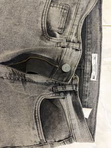 Grey Wash Flare Jeans