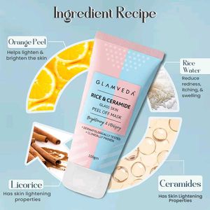 Glamveda Rice &amp; Ceramide Peel Off Mask
