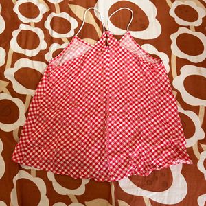 red white stripe top size small