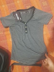 with tag Striped Henley Top