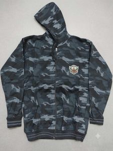 Camouflage Zip-Up Hoodie