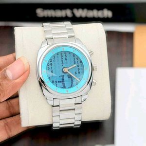 Fossil Stylish Blue Dial Watch