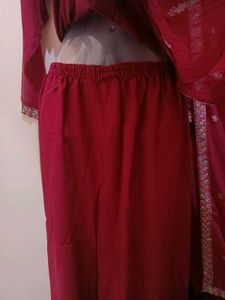 Elegant Rani Embroidered Anarkali Set