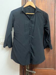 Classic Black Button-Up Shirt