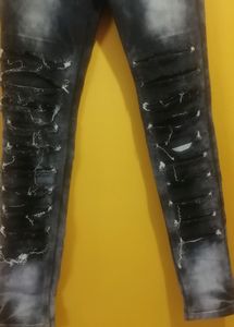 Stylish Damaged Ladies Jeans