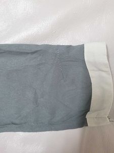 Title: Blue White Embroidered Anarkali Kurta Used