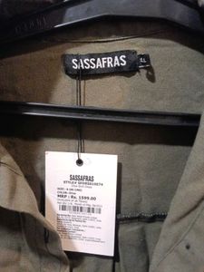 Olive Green Belted Shirt Dress (size-S)