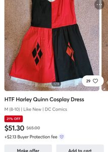 Harley Quinn Inspired cosplay Dress