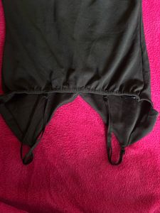 Black Ruffle Bodysuit