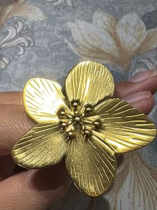 Gold Flower Statement Ring