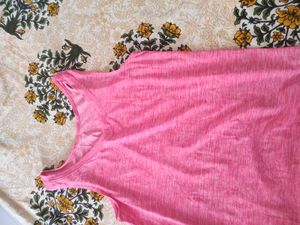 Pink Heathered Tank Top