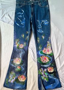 Hand-Painted Artistic jeans