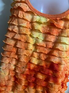 Vibrant Ruffled Tank Top