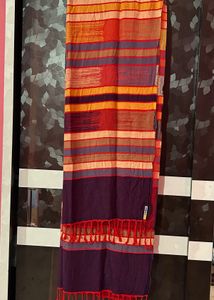 Striped Fringe Scarf
