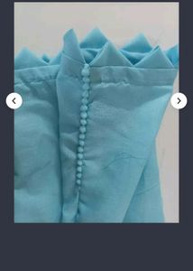 Light Blue Kurti with Lace Detail