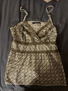 Chic Printed Spaghetti Strap Top