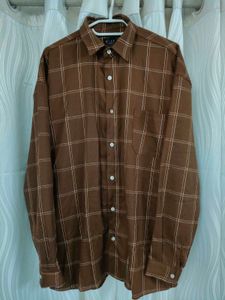 Men's Brown Long Sleeve Shirt