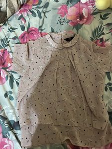Chic Flamingo Print Blouse