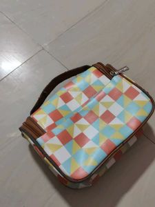 Cute Geometric Print Pouch