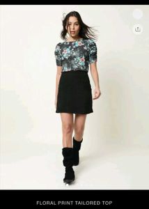 Floral Print Puff Sleeve Top