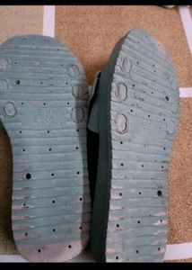 Stylish Teal Buckle Slides in5.5 size 39 no.