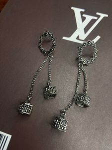 Silver Tone Dangle Earrings