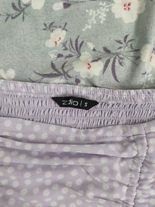 Chic Lavender Polka Dot Top