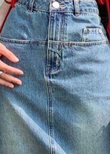 Denim Midi Skirt