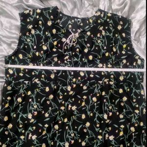 Floral Print Sleeveless Maxi Dress