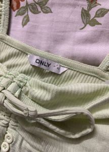 Cute Pastel Green Crop Top
