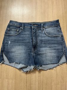 Distressed Denim Shorts
