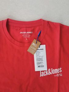Jack &amp; Jones Red Graphic T-Shirt