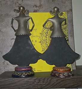 Decorative Tribal Metalallic Dolls (3 Doll)