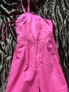 Chic Pink Halter Neck Jumpsuit