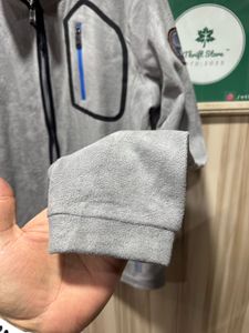Napapijri Blouson Grey Zipup Warm Fleece