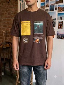 brown S oversized t shirt  not used