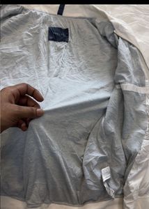 ZARA Men's White Bomber Jacket