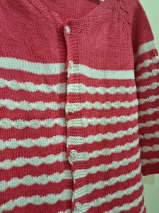 Striped Knitted Cardigan