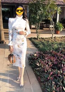 Korean Velvet Floral Bodycon Midi Dress Size M |