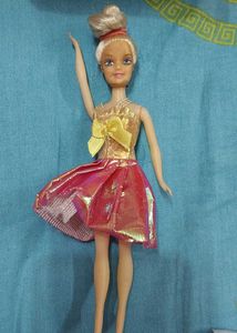 Sparkling Doll with Pink Skirt