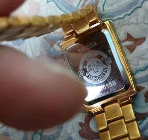 Elegant Swiss Made Longines Gold Diamond Watch